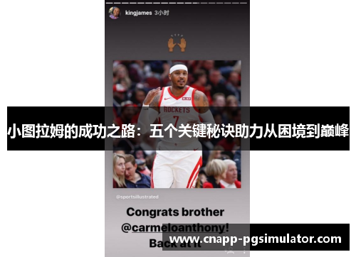 小图拉姆的成功之路：五个关键秘诀助力从困境到巅峰