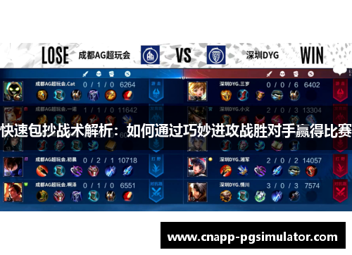 快速包抄战术解析：如何通过巧妙进攻战胜对手赢得比赛