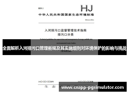 全面解析入河排污口管理新规及其实施细则对环境保护的影响与挑战